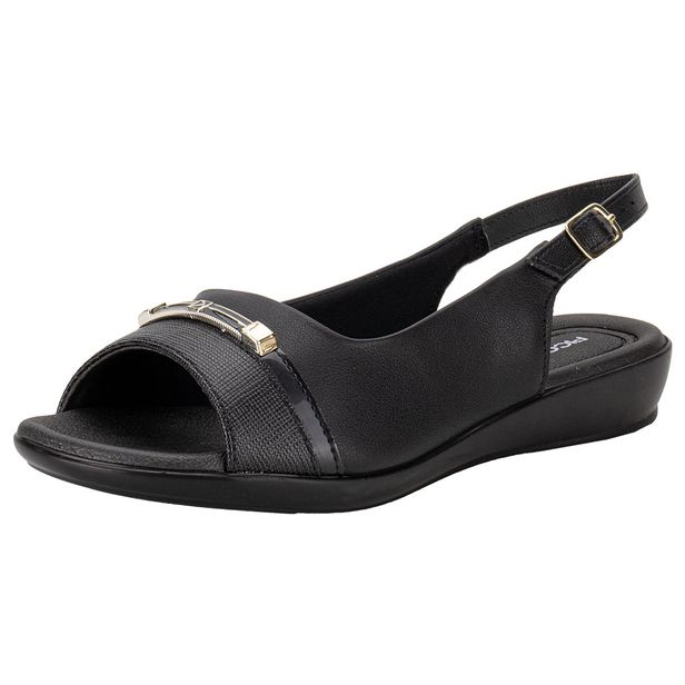 Sandália Feminina Flat Piccadilly 500380 PRETO 34