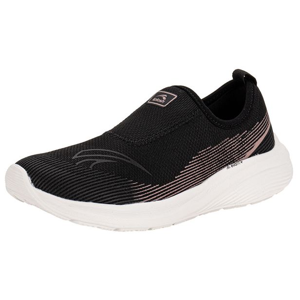 Tênis Feminino Slip On Kolosh E0421 PRETO/ROSA 34