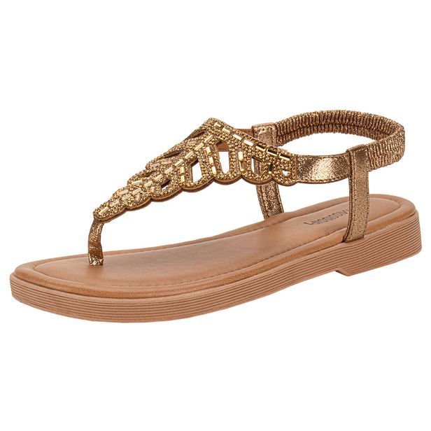 Sandália Feminina Flat Mississipi - MA651 BRONZE 01 36