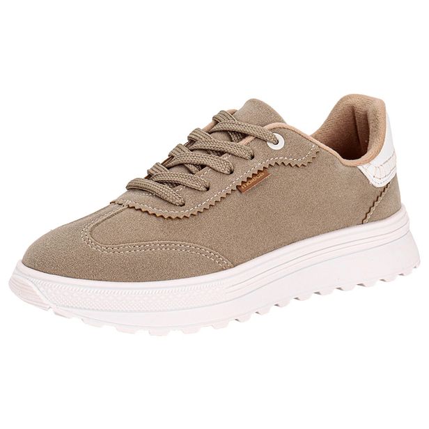 Tênis Feminino Casual Moleca 5809106 TAUPE 34