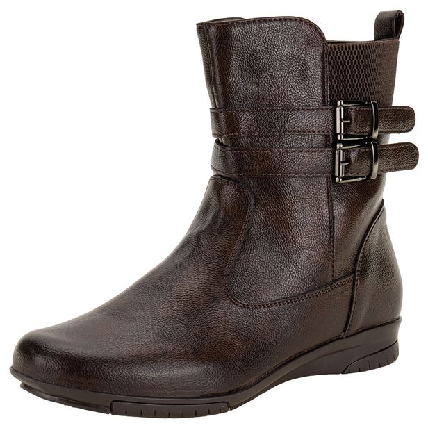 Bota Feminina Cano Baixo Mooncity 71147 CAFÉ 34