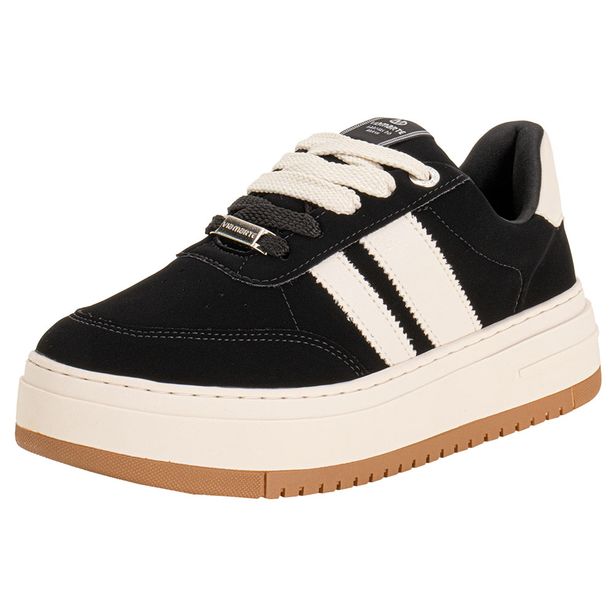 Tênis Feminino Casual Via Marte 233004 PRETO/NOBUCK 34