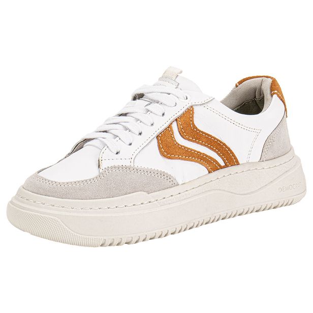Tênis Feminino Block Democrata 616102 BRANCO/BEGE 34