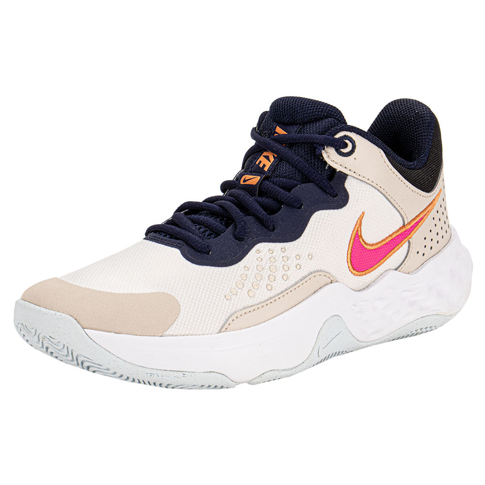 ハル③ Tênis Masculino Fly By Mid 3 Nike - DD9311 BEGE/AZUL | Clovis Calçados
