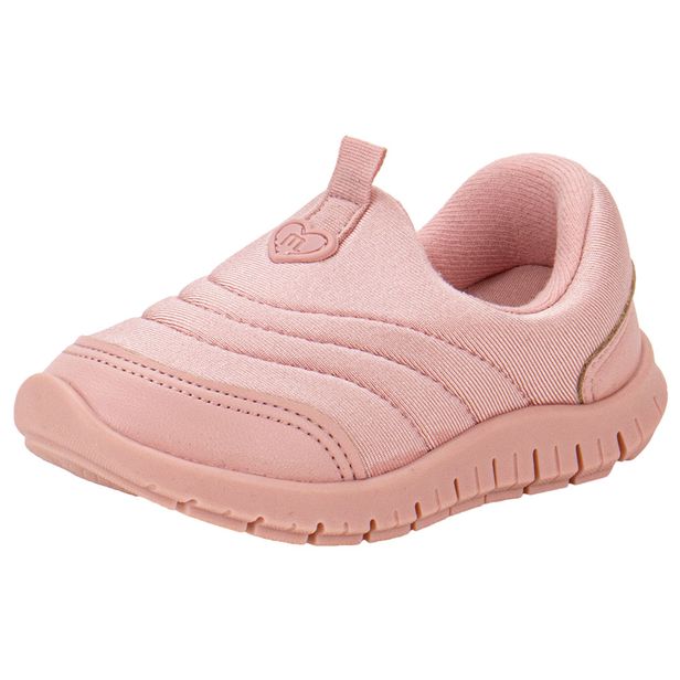 Tênis Infantil Feminino Slip On Baby Molekinha 2736100 ROSA 22