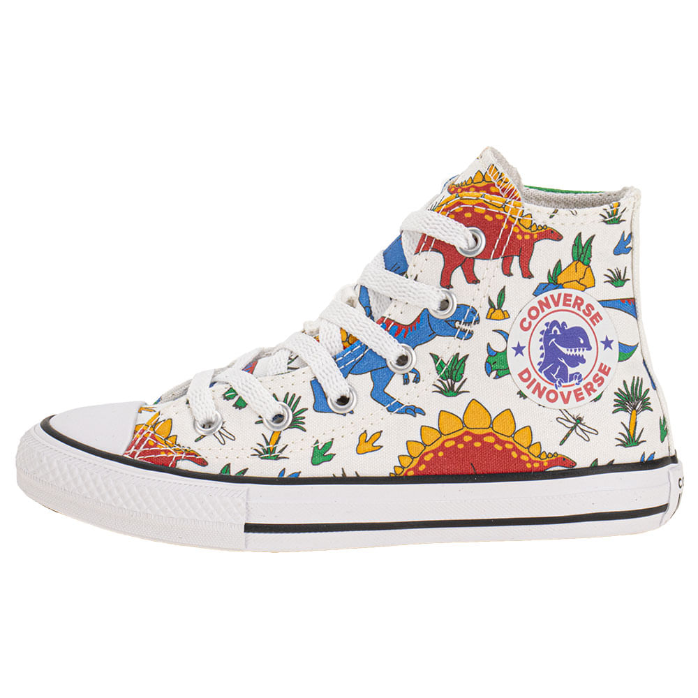 Tênis Infantil Chuck Taylor All Star Dino Converse CK1322 BRANCO
