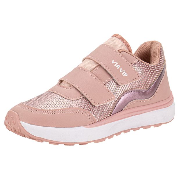 Tênis Infantil Feminino Via Vip VNJ3008 ROSA 27