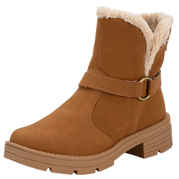 Bota Feminina Cano Baixo Dakota D0631 CAMEL 34