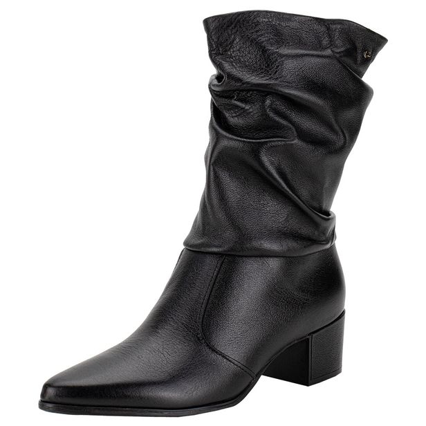 Bota Feminina Cano Médio Pegada 280901 PRETO 35