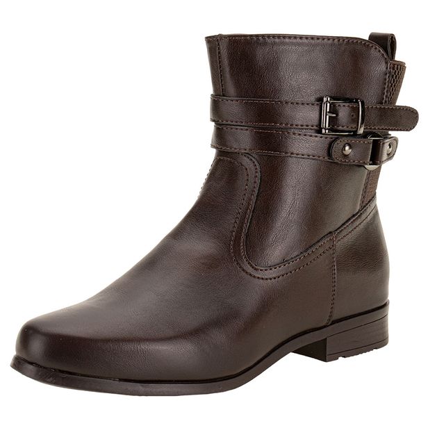Bota Feminina Cano Baixo Mooncity 72329 CAFÉ 34