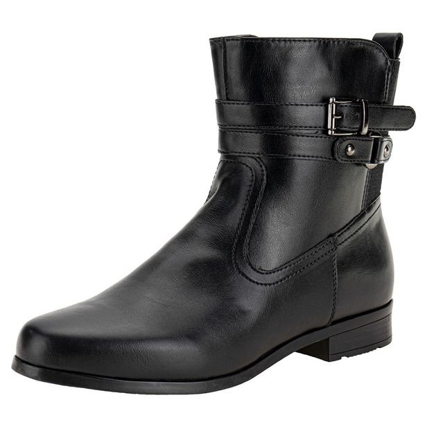 Bota Feminina Cano Baixo Mooncity 72329 PRETO 35