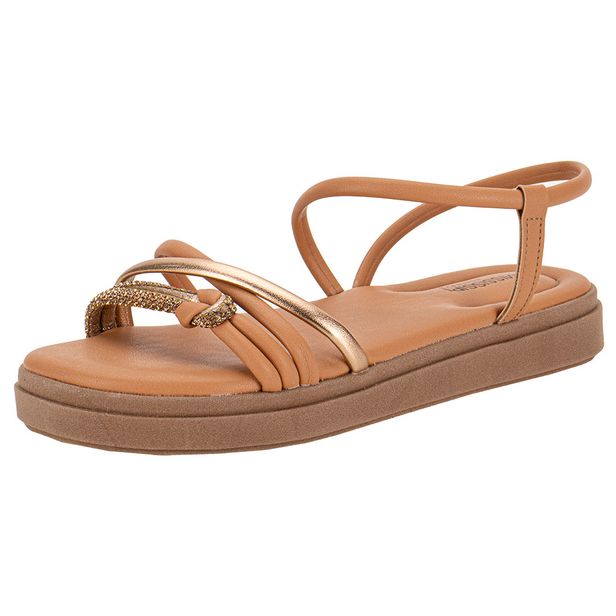 Sandália Feminina Flat Mississipi MB513 SALMÃO 36