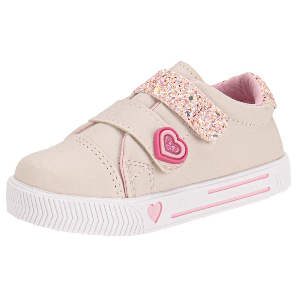 Tênis Infantil Feminino Linda Jú - 15551 BEGE 26