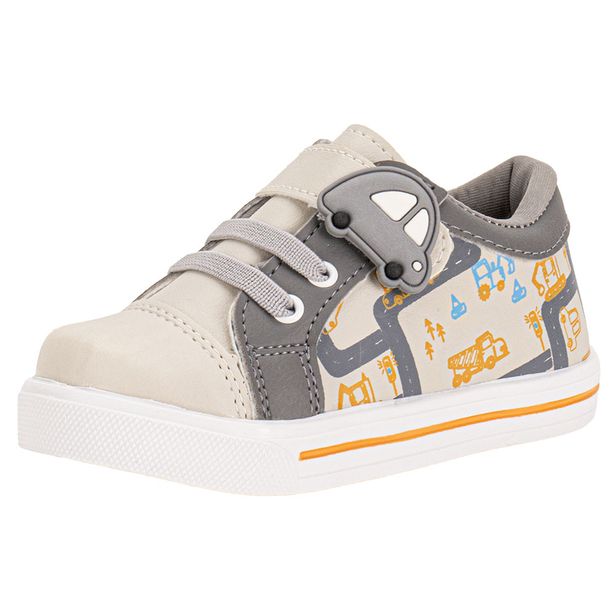 Tênis Infantil Masculino Lindo Jú - 15522 CINZA 02 23