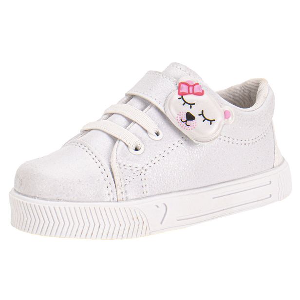 Tênis Infantil Feminino Linda Jú - 15551 BRANCO 01 21