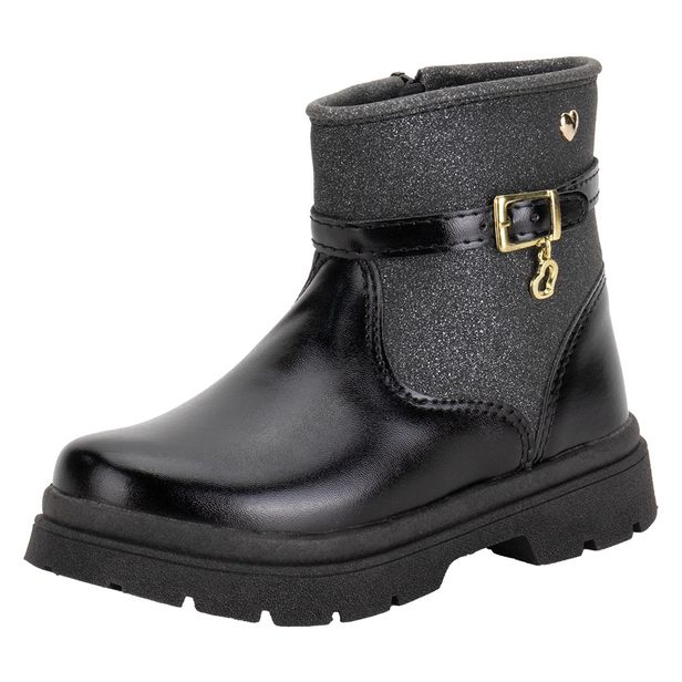 Bota Infantil Feminina Lily Kids 15105 PRETO 21