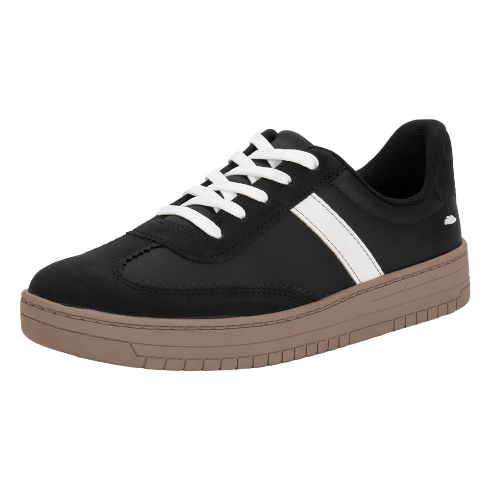 Tênis Feminino Casual Dakota G9953 PRETO/BRANCO cloviscalcados