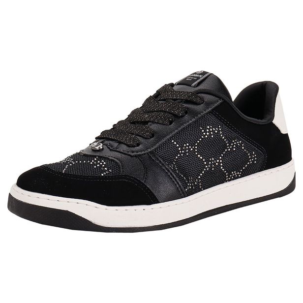Tênis Feminino Casual Via Marte 220001 PRETO/BRANCO 35