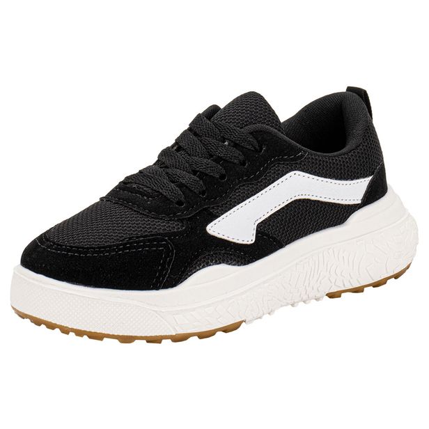 Tênis Infantil Masculino X30 Ykes 0030 PRETO/BRANCO 32