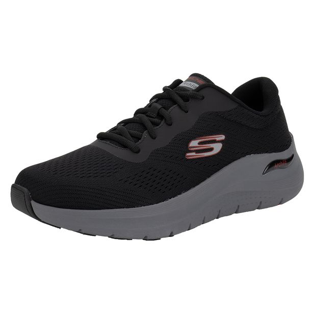 Tênis Masculino Arch Fit 2.0 Skechers 232700 PRETO/CINZA 38