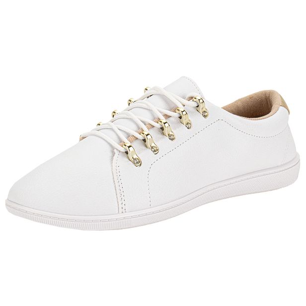 Tênis Feminino Casual Moleca 5605467 BRANCO 36