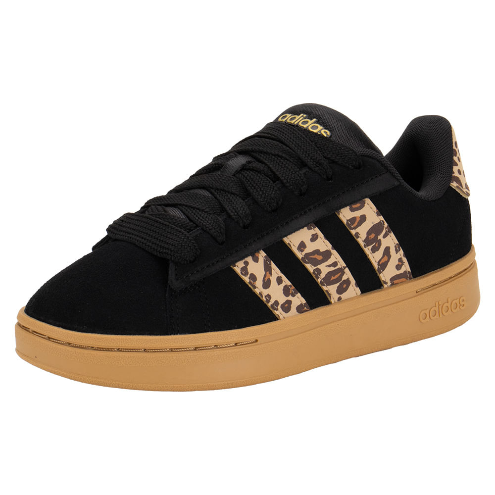 Tênis Feminino Grand Court Alpha 00s Adidas JS2886 PRETO/ONÇA 34