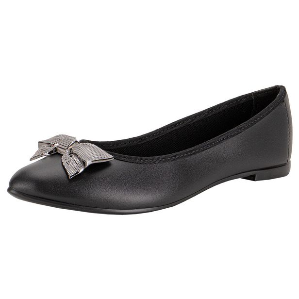Sapatilha Feminina Flat Moleca 5727134 PRETO 34