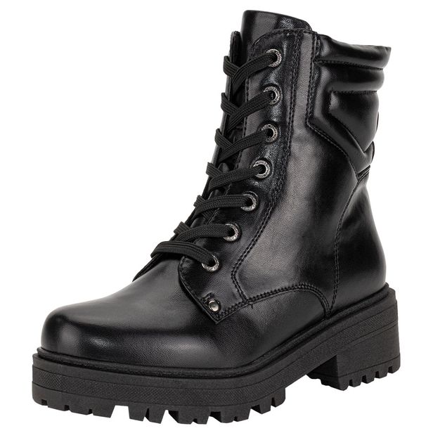 Bota Feminina Coturno Mooncity 72234 PRETO 34