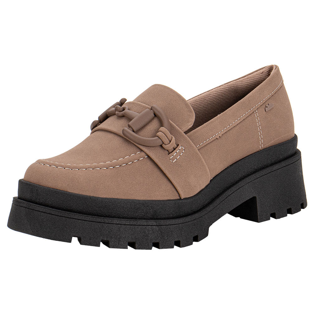 Mocassim Feminino Dakota DA032 CAQUI | Clovis Calçados