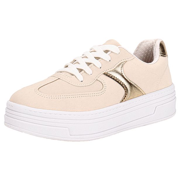 Tênis Feminino Casual Beira Rio 4321104 MARFIM 34