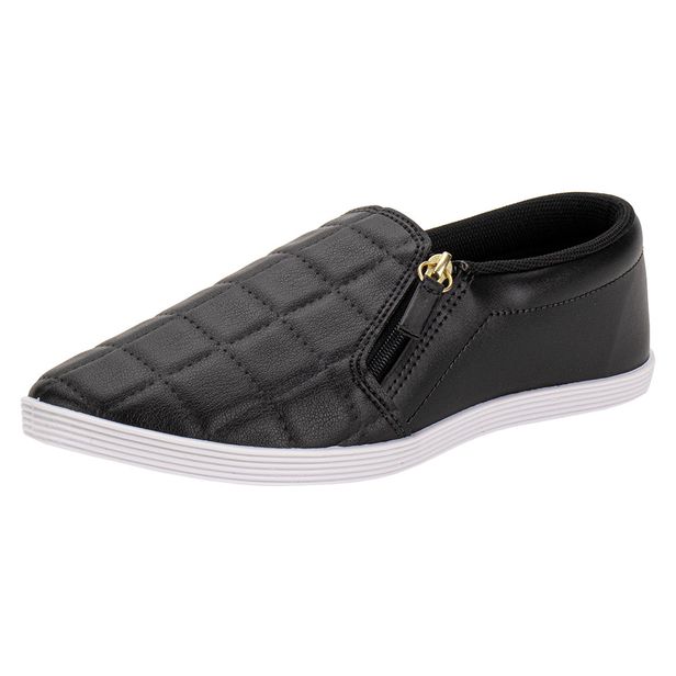 Tênis Feminino Slip On Beira Rio 4205132 PRETO 36