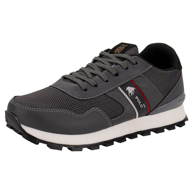 Tênis Masculino Casual Polo Go GO355  GRAFITE 37