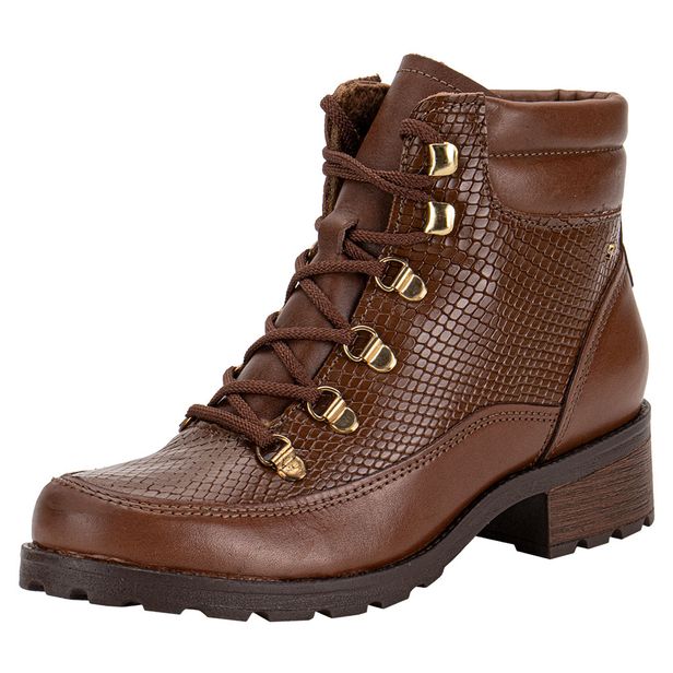 Bota Feminina Coturno Pegada 281418 CARAMELO 33