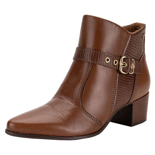 Bota Feminina Cano Baixo Pegada 280902 CHOCOLATE 35