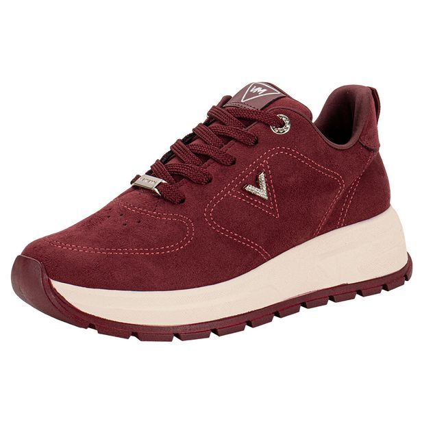 Tênis Feminino Casual Via Marte 242002 VINHO 34