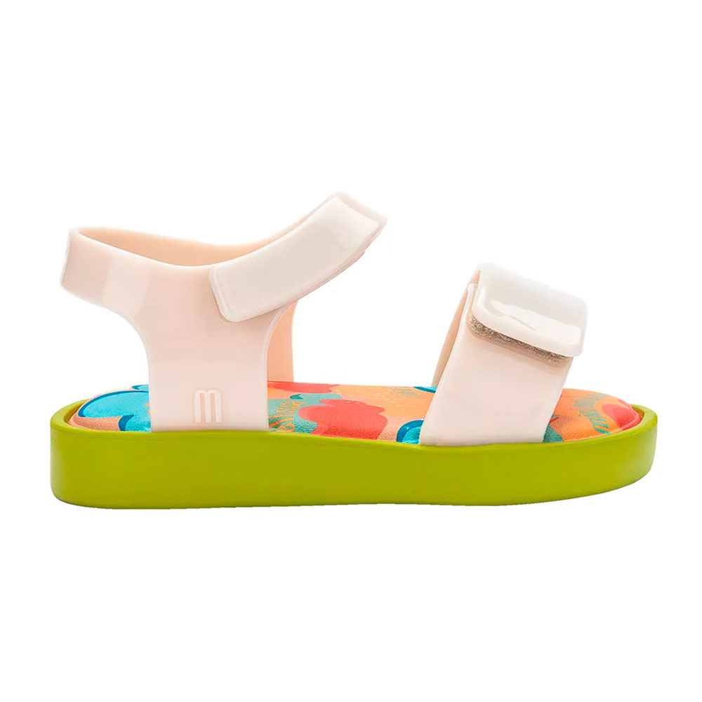 Mini Melissa Jump Print Baby 33663 BEGE/VERDE | Clovis Calçados