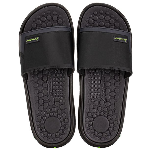 Chinelo Masculino Slide Pump II Rider 12424 PRETO/VERDE 37/38