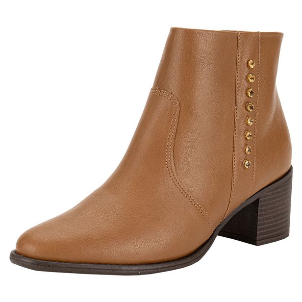 Bota Feminina Cano Baixo ComfortFlex 2492305 CAMEL 36