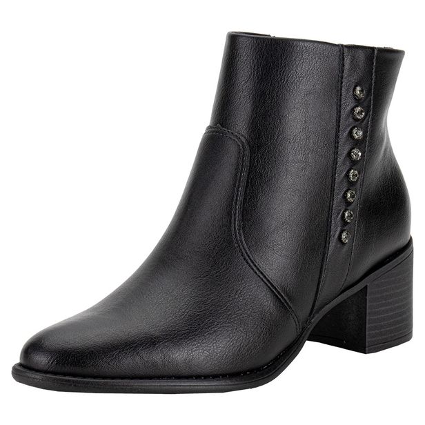 Bota Feminina Cano Baixo ComfortFlex 2492305 PRETO 37