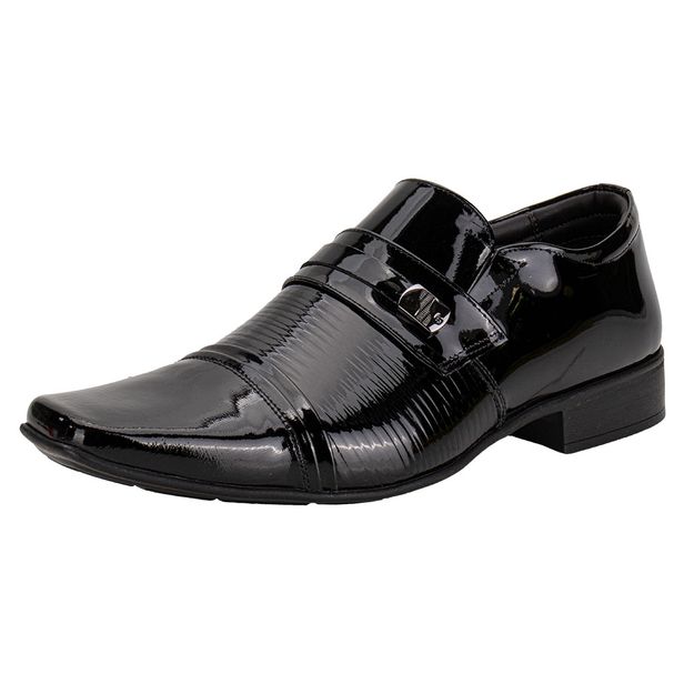 Sapato Masculino Social Air Fillipo Jota Pe 77725 VERNIZ/PRETO 37