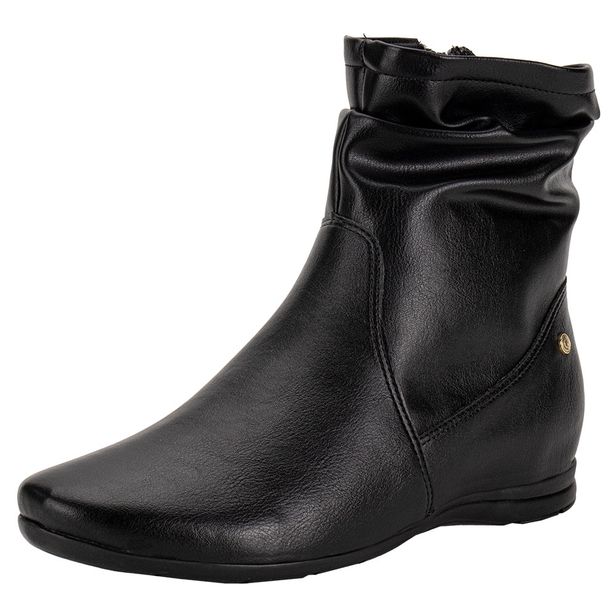 Bota Feminina Cano Baixo ComfortFlex 2591302 PRETO 34