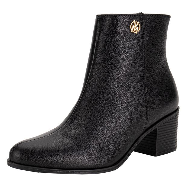 Bota Feminina Cano Baixo Via Marte 066010 PRETO 34