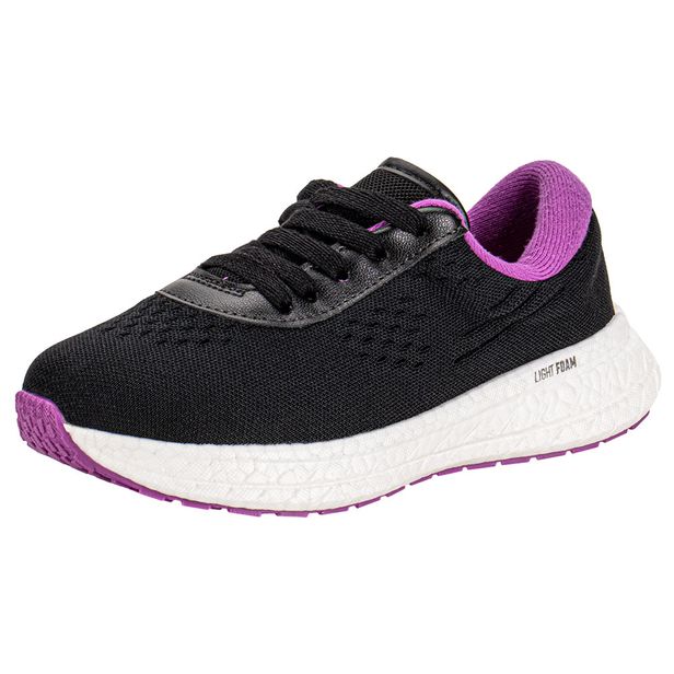 Tênis Infantil Feminino Molekinha 2580101 PRETO/LILAS 26