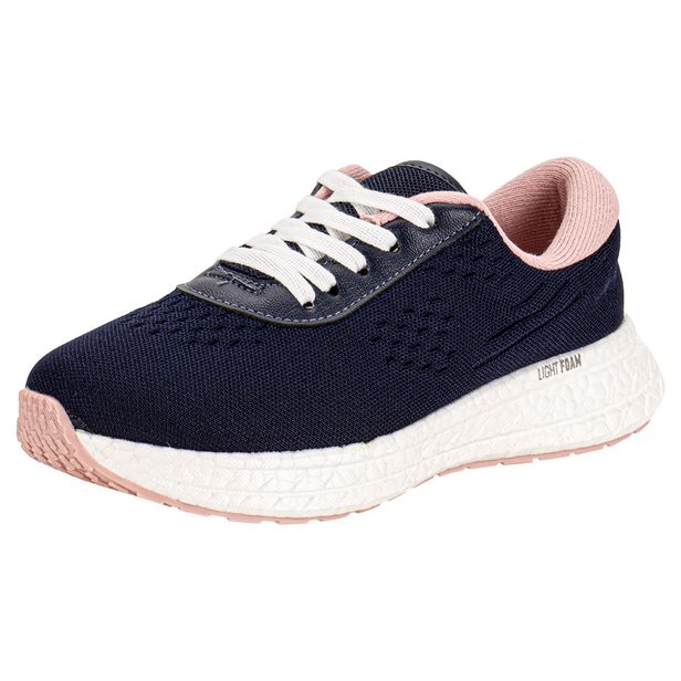 Tênis Infantil Feminino Molekinha 2580101 AZUL/ROSA 26