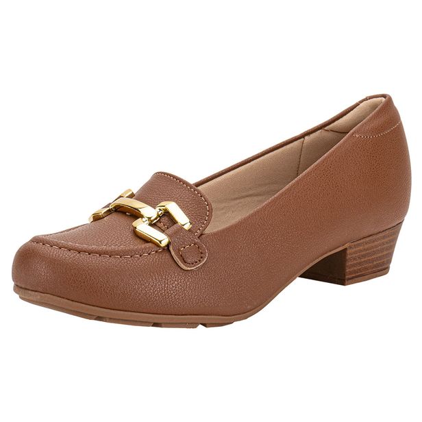 Sapato Feminino Salto Grosso Modare 7032542 CHOCOLATE 34