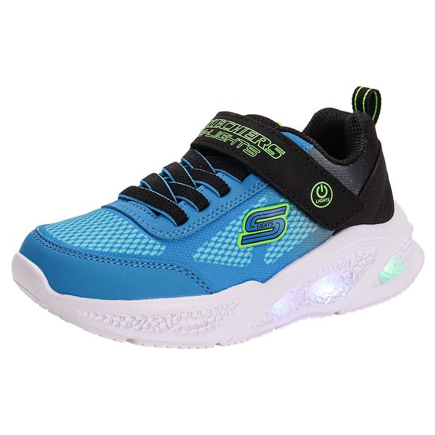 Tênis Infantil Meteor Ligths Krendox Skechers 401495L PRETO/AZUL 29