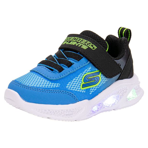 Tênis Infantil Meteor Ligths Krendox Skechers 401495N PRETO/AZUL 21