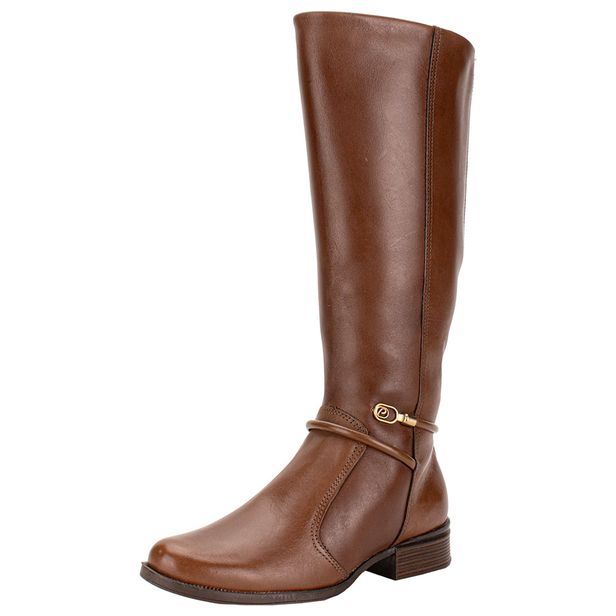 Bota Feminina Cano Alto Pegada 282064 CHOCOLATE 37
