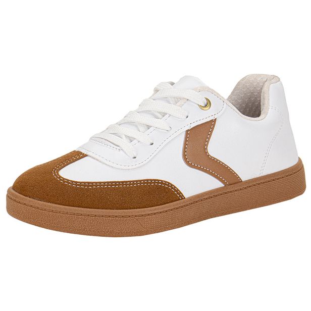 Tênis Feminino Casual Beira Rio 4313103 BEGE/BRANCO 36