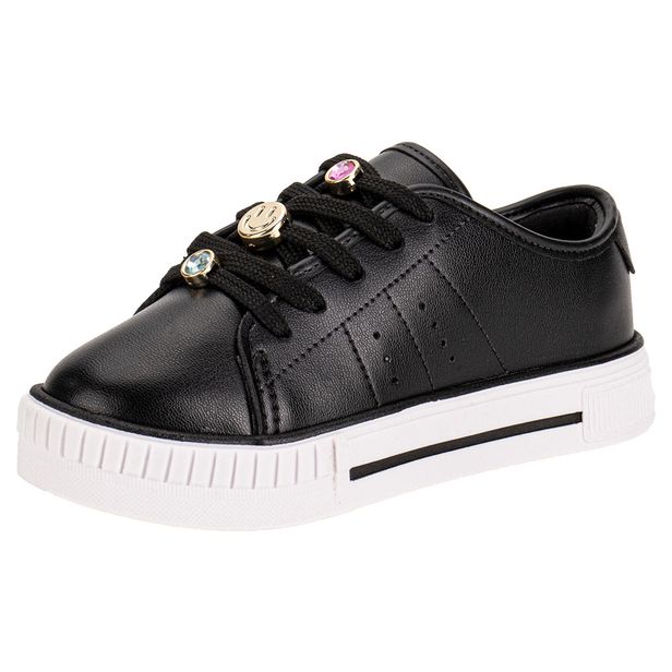 Tênis Infantil Feminino Molekinha 2565113 PRETO 26